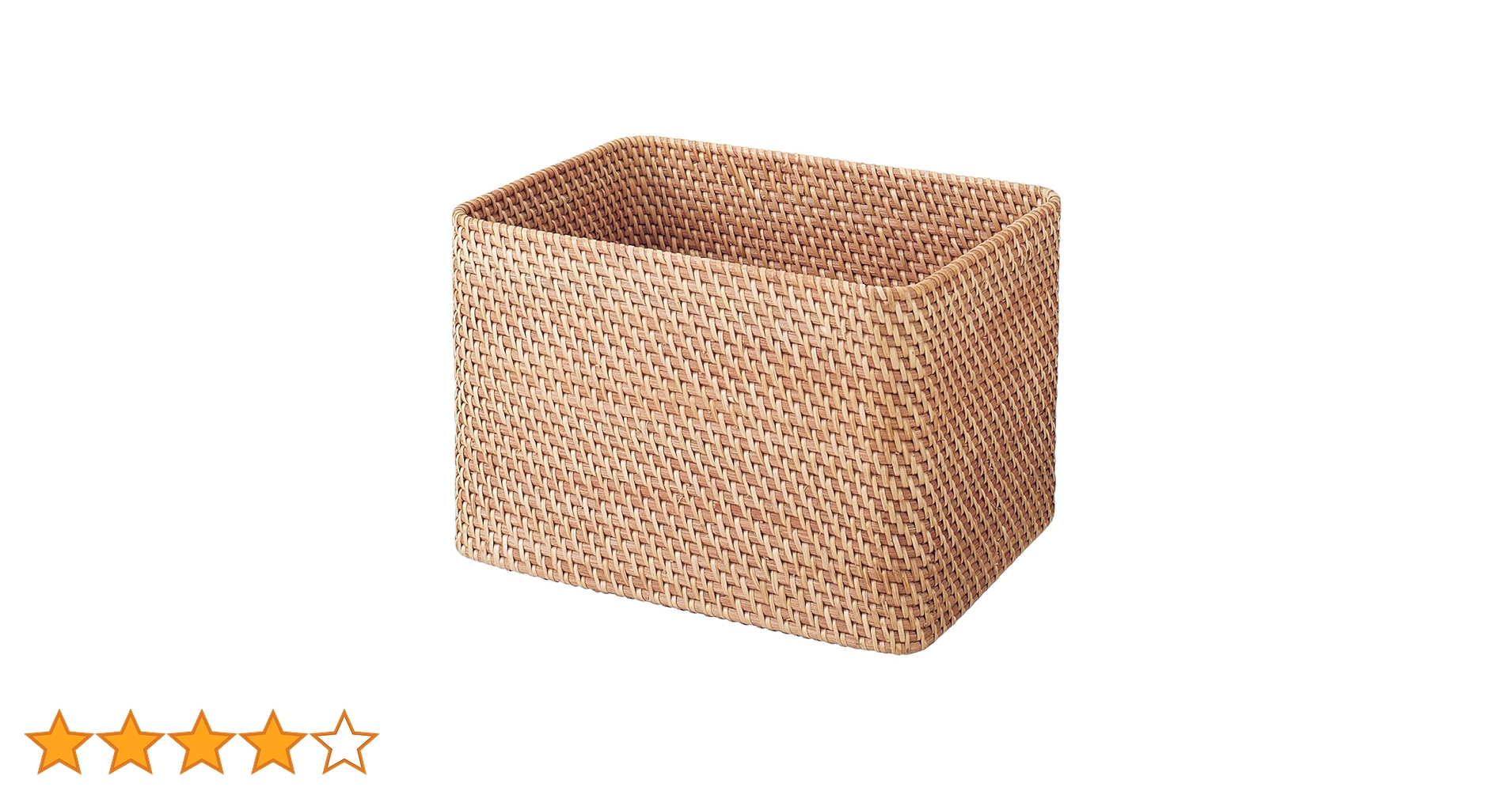 Amazon.co.jp: 無印良品 重なるラタン長方形バスケット・大 (V)約幅36